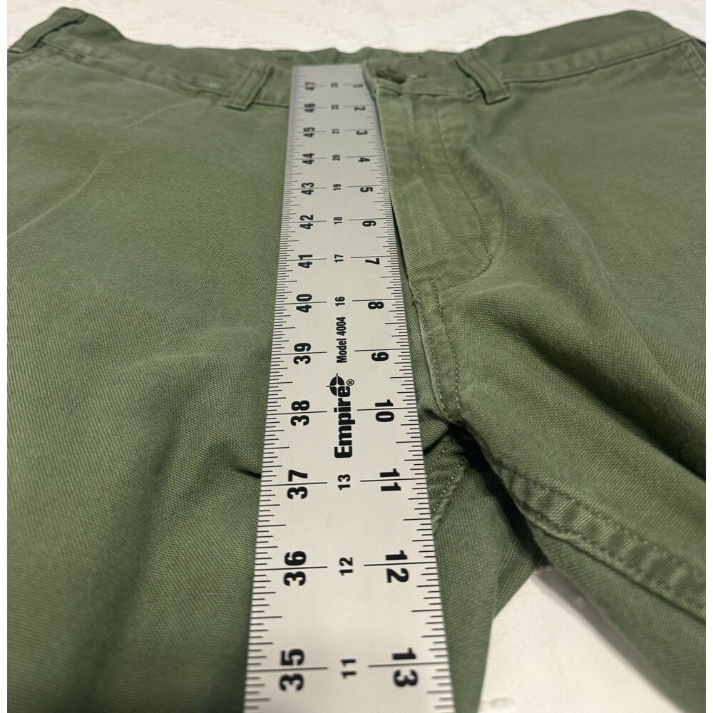 Patagonia Duck Pants Mens 33 Green Canvas Straight Organic Cotton Outdoor Hiking - Picture 8 of 10